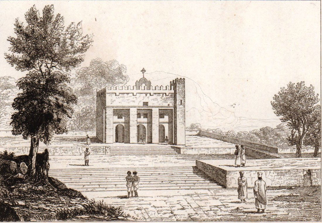 Church in Axum. Abyssinia.  Africa.  1835 - 1841. (1 of 3)