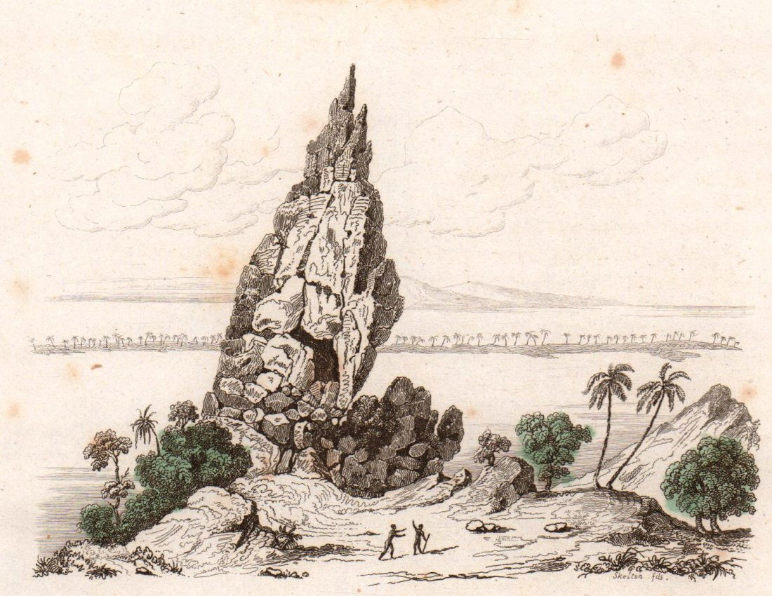 M. Dumont D’Urville. Summit Peak in Bora Bora.  1834. (1 of 3)