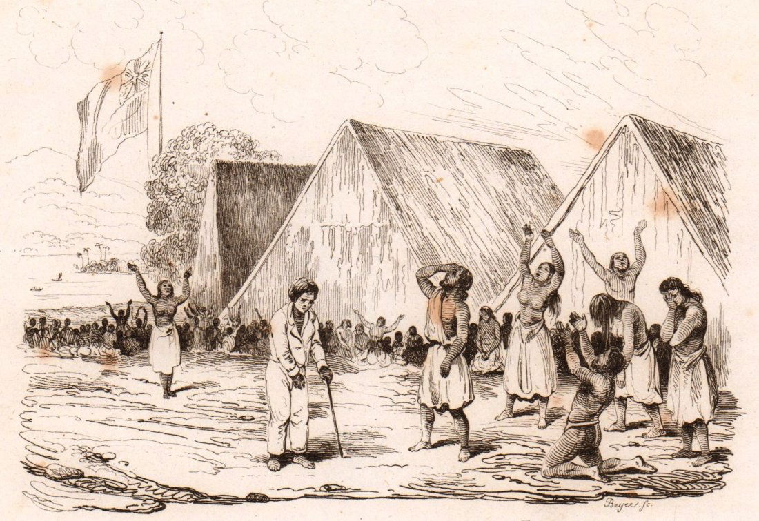 Weeping for the death of Keopona-lani. 1834. (1 of 3)