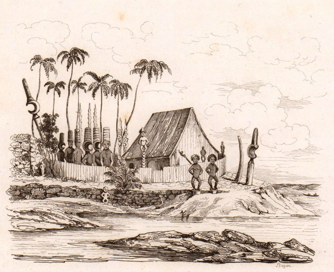 M. Dumont D’Urville. Hōnaunau. 1834. (1 of 3)
