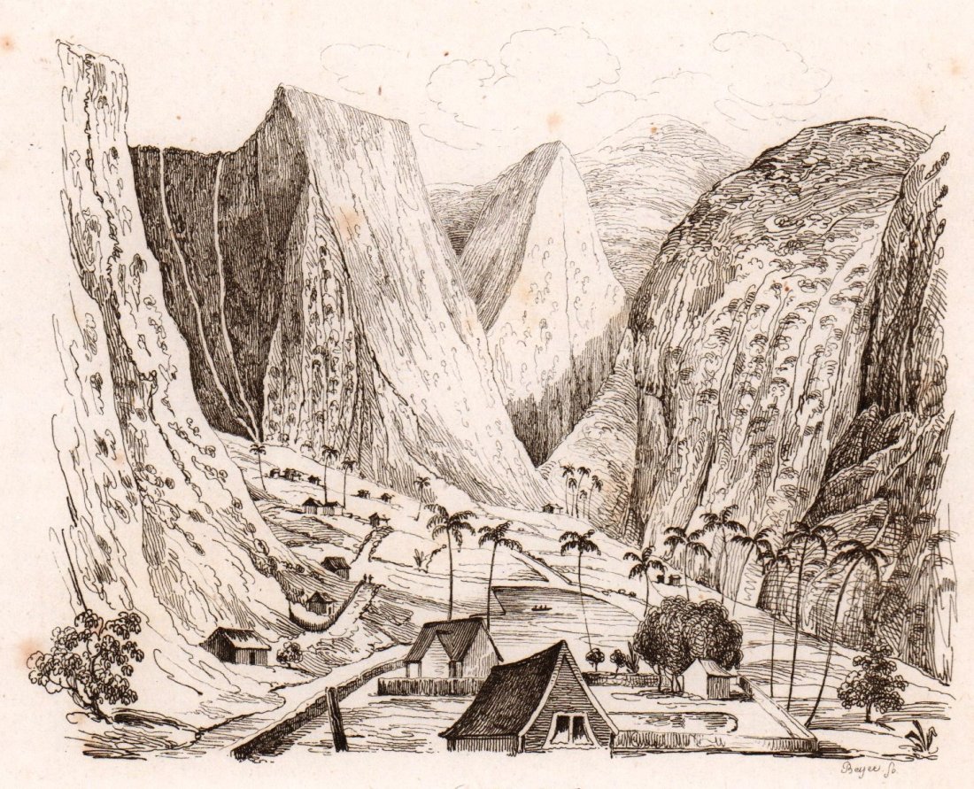 M. Dumont D’Urville. Waipio valley. 1834. (1 of 3)