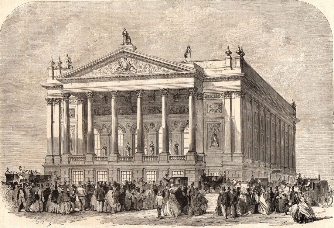 New theater of Covent-Garden in London. England. 1858. (1 of 3)