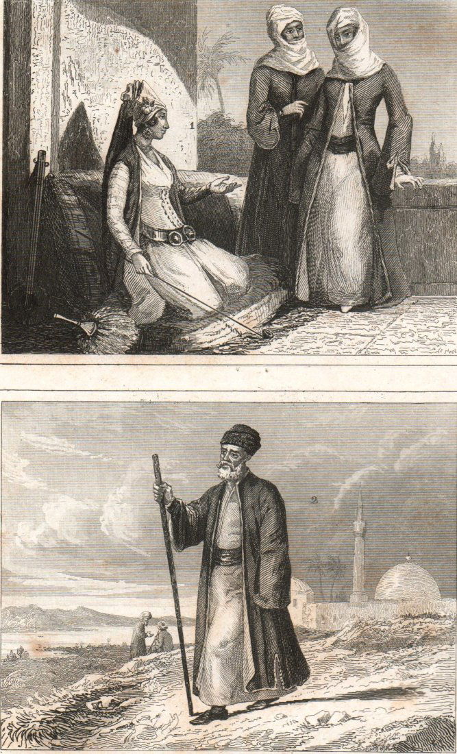 Costumes of rich inhabitants of Damascus. 1859. (1 of 3)