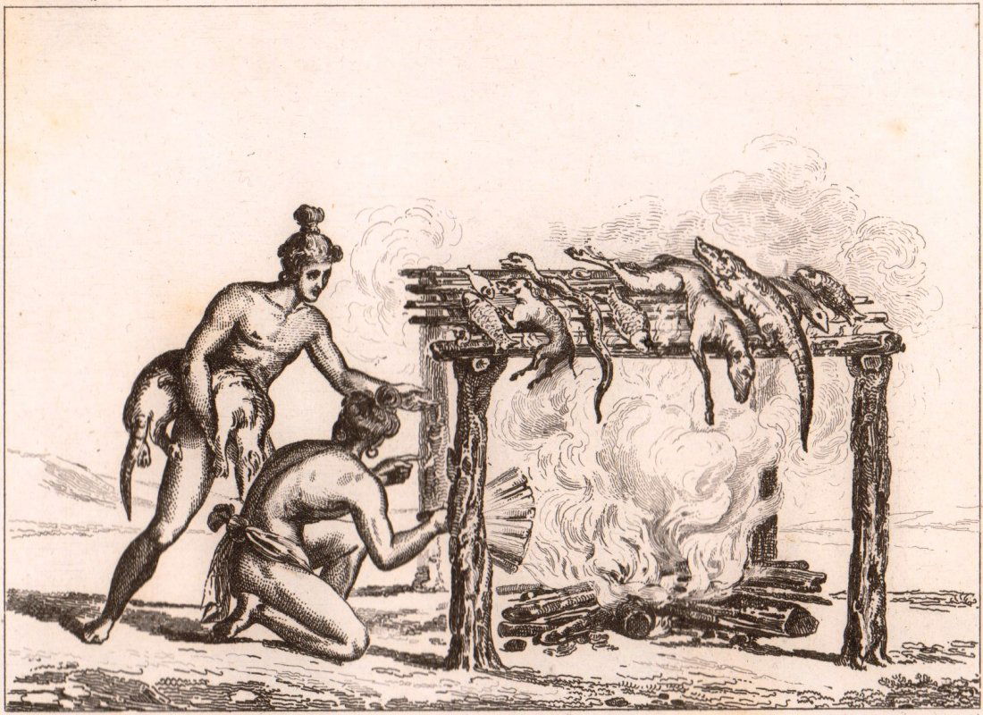 Hunting preys for lunch. Florida. United States. 1839. (1 of 3)