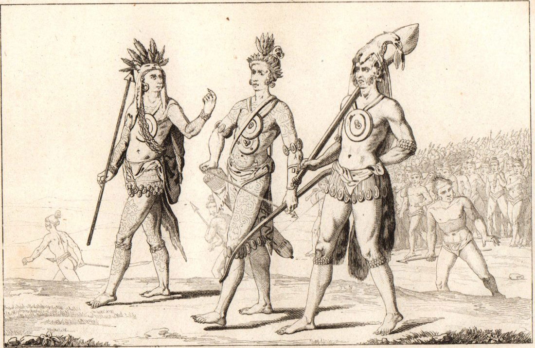 Indian warriors. Florida. United States. 1839. (1 of 3)