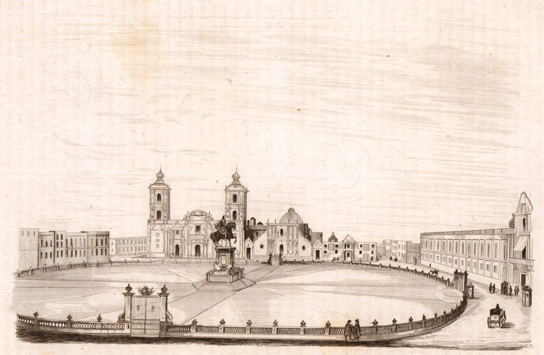 Great Square in Mexico. 1836. (1 of 3)