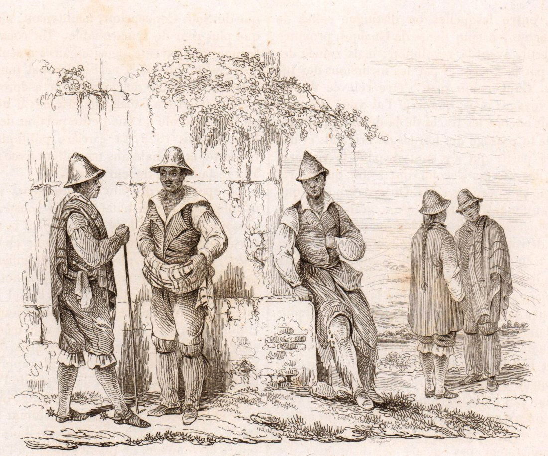Costumes of Chileans. Chile 1836. (1 of 3)
