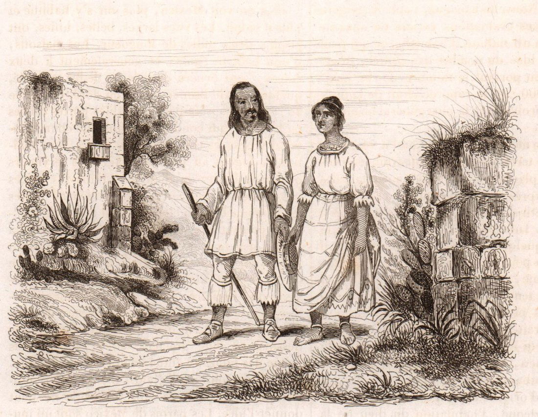 Indians of Michoacan. Mexico. 1836. (1 of 3)