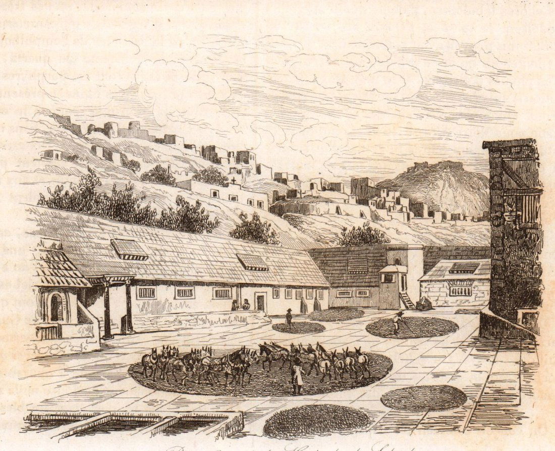 Court of the Ranch in Salgado. Mexico. 1836. (1 of 3)