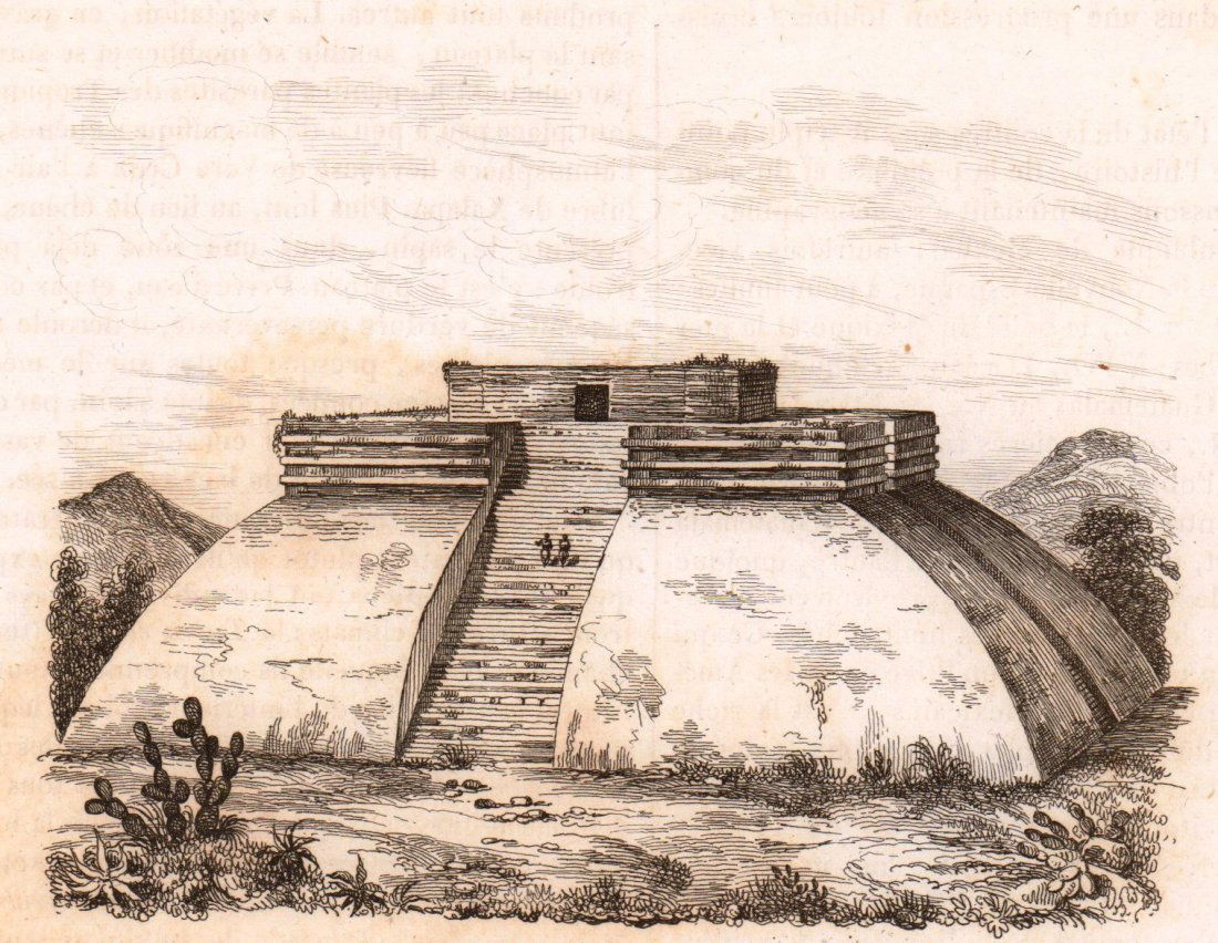 Pyramid in Tehuantepec. Mexico. 1836. (1 of 3)