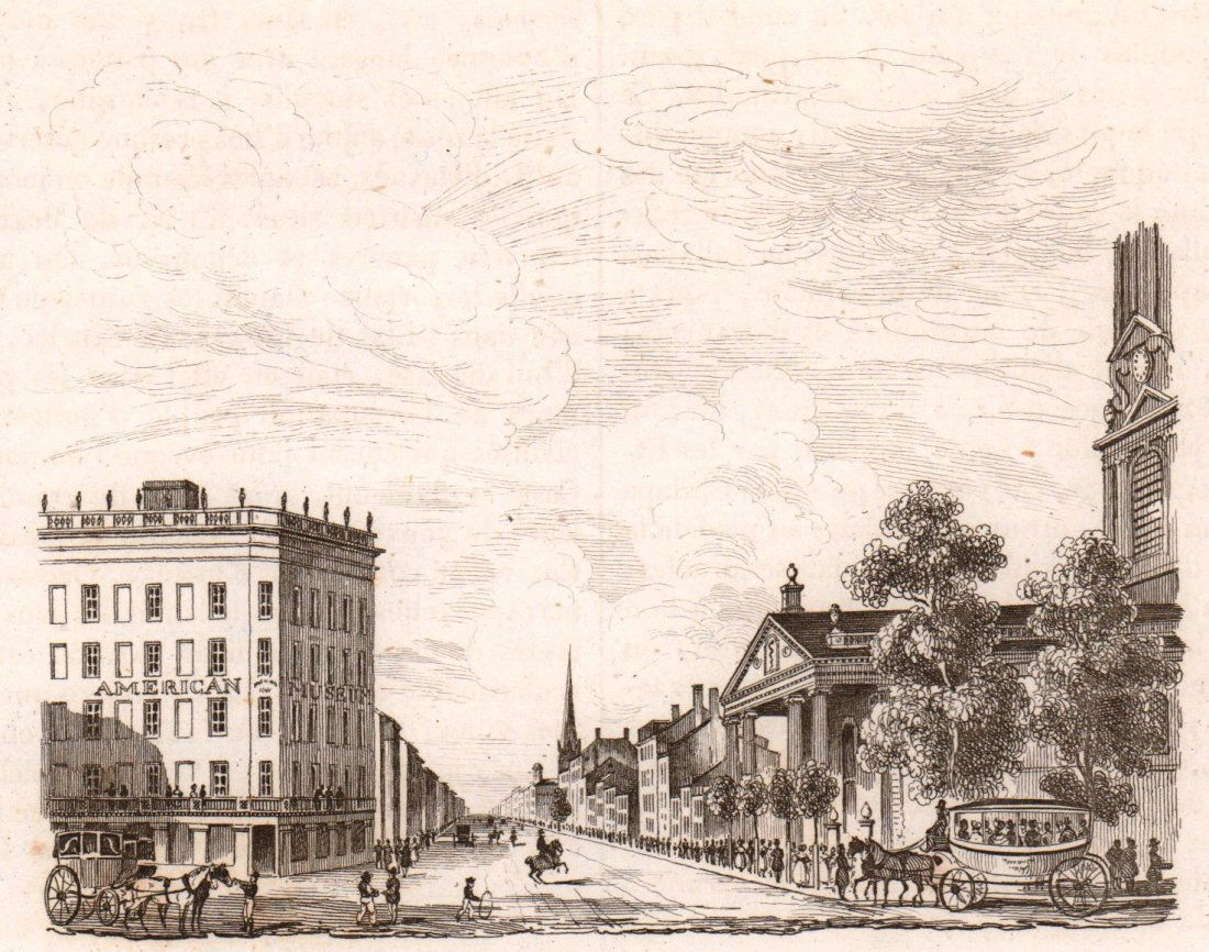 Broadway theatre in New York. USA. 1836. (1 of 3)