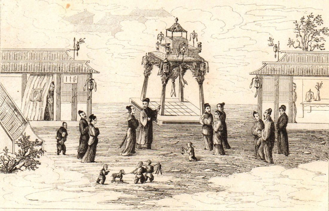 Emperor Chung-chung walking. China. 1837. (1 of 3)