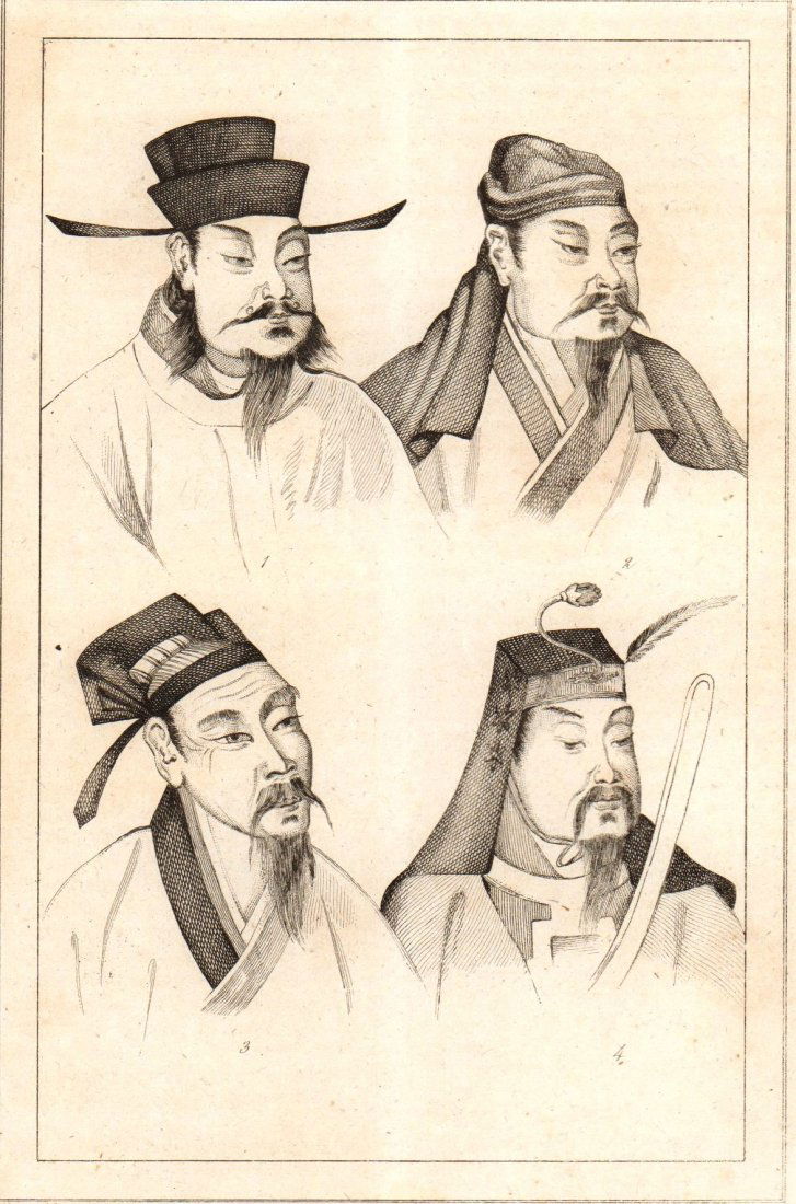 Portraits of emperor, historian, and philosopher. China (1 of 3)