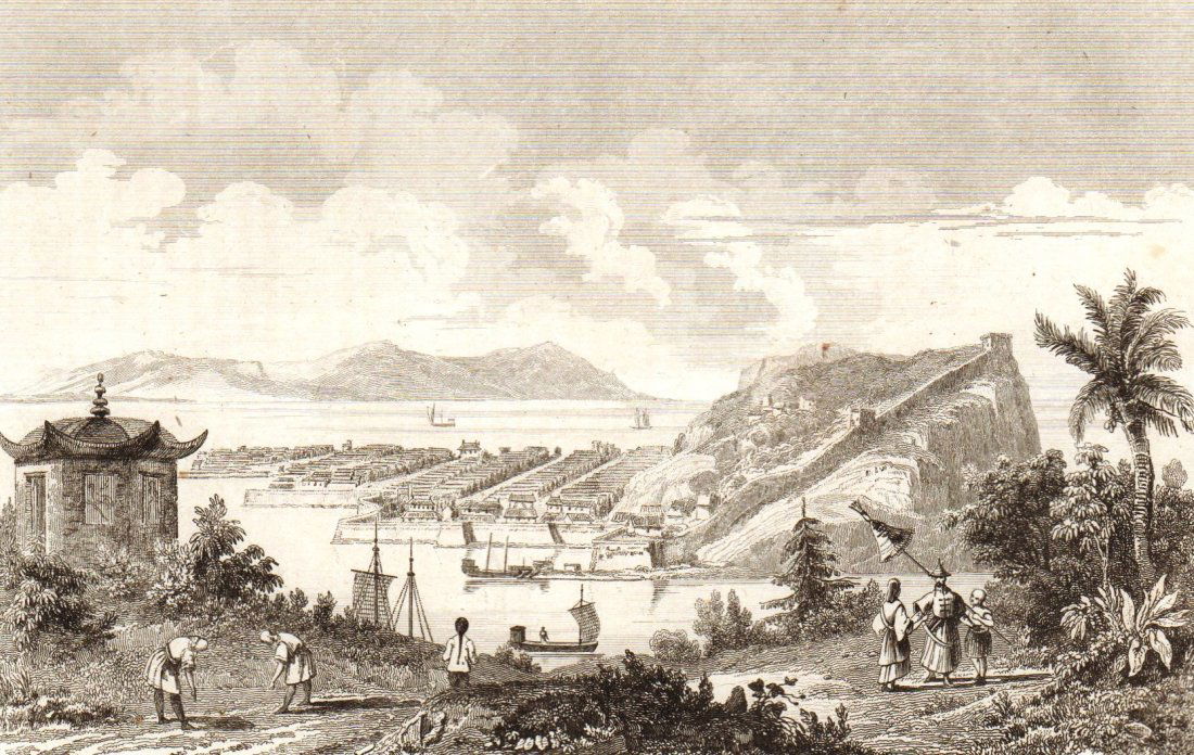 View of Hangchow Capital of Zhejiang. China. 1837. (1 of 3)