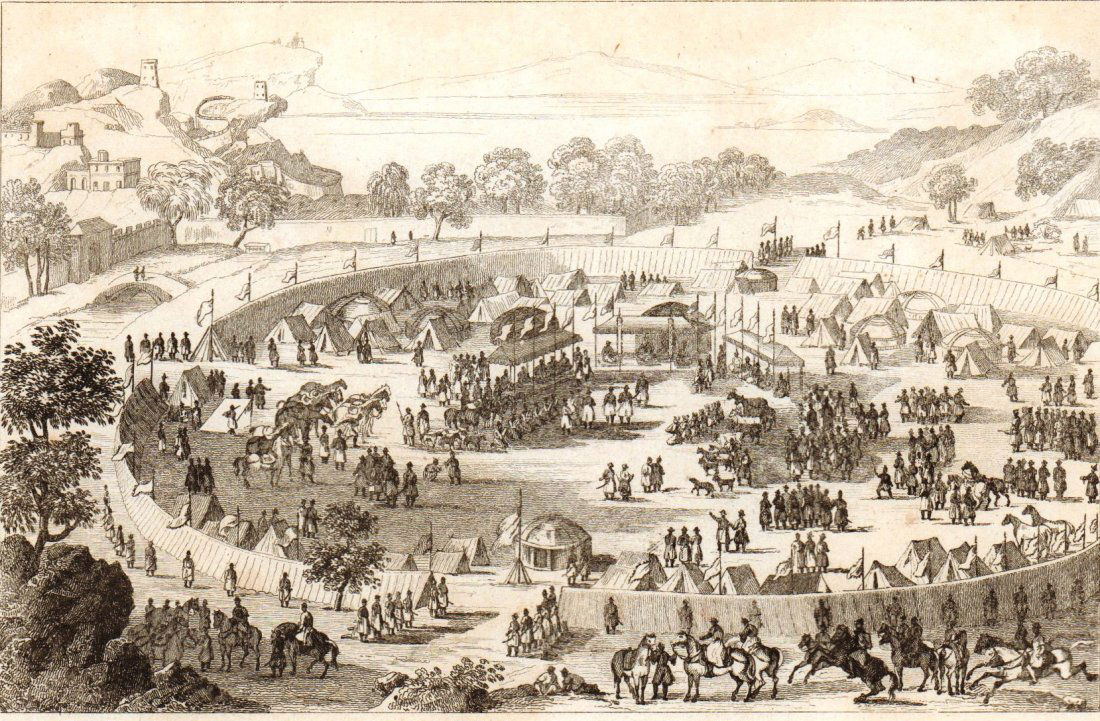 Military camp. China. 1837. (1 of 3)