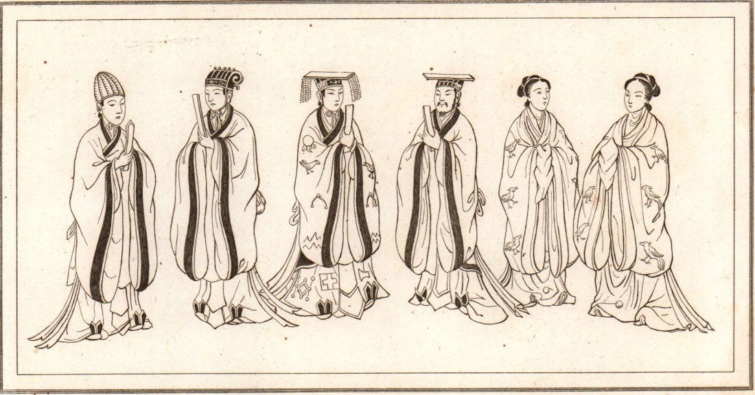 Costumes of ancient characters. China. 1837. (1 of 3)