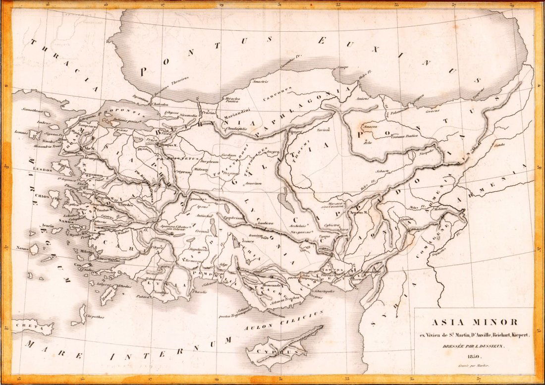 Map of Asia Minor. 1854. (1 of 3)