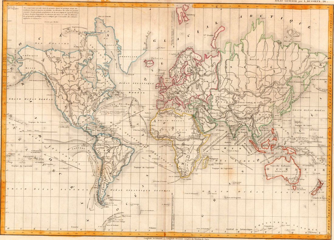 Map of the World. 1854. (1 of 3)