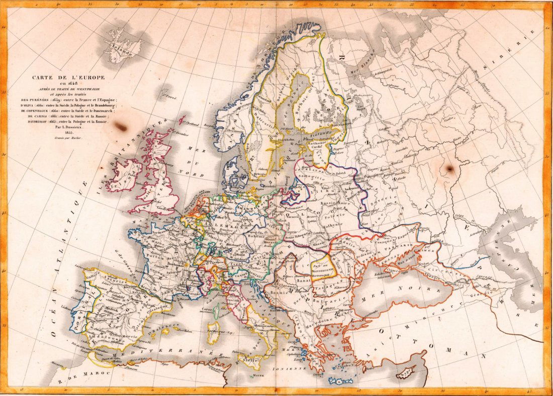Map of Europe. 1854. (1 of 3)