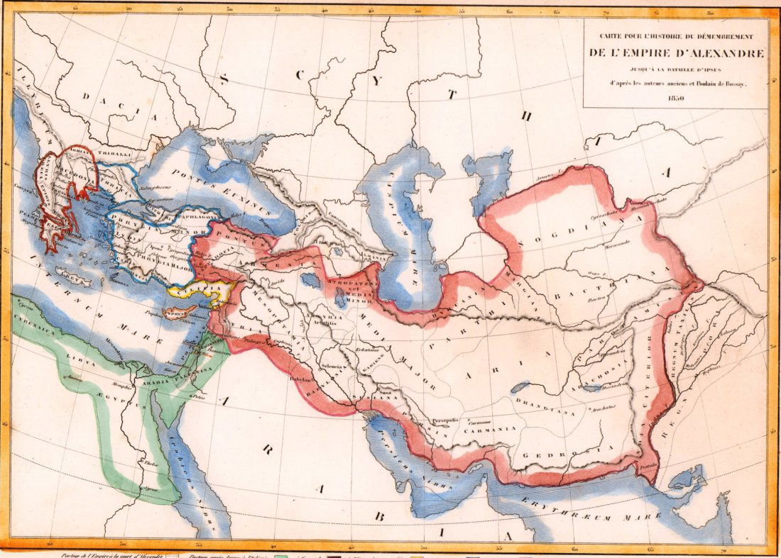 Map of the Empire of Alexander. 1854. (1 of 3)