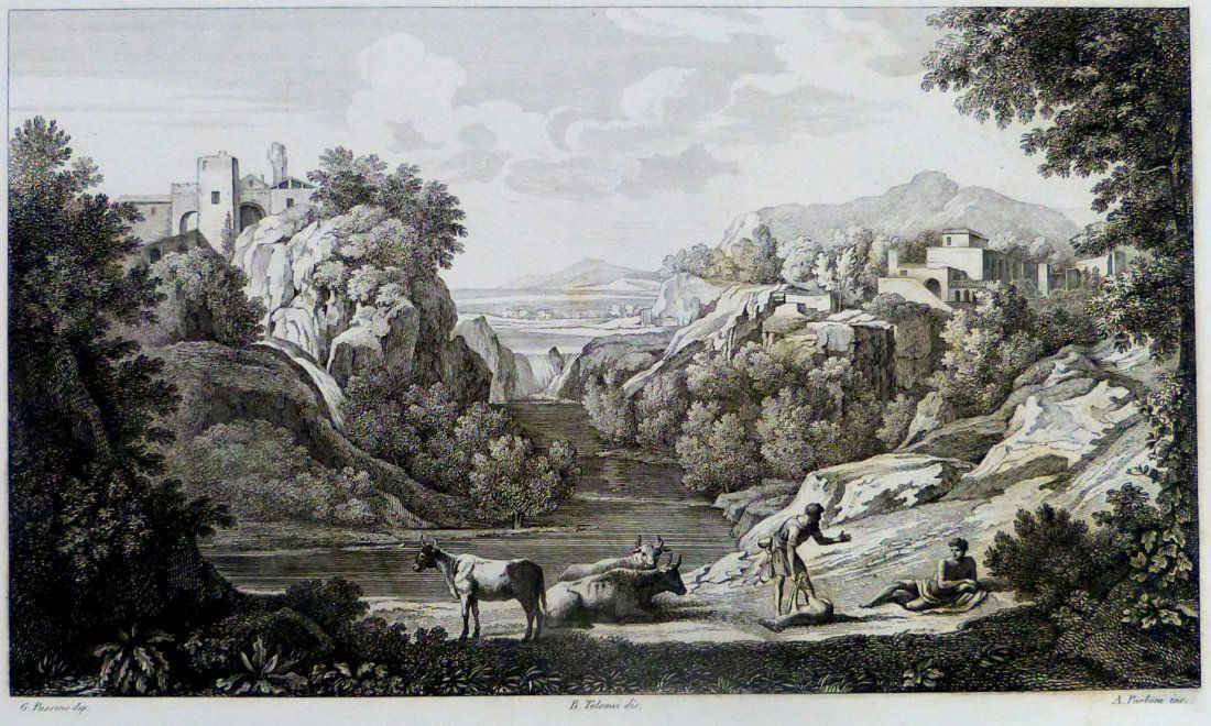 Gaspard Poussin. Landscape. FRANCE/ITALY. 1842. (1 of 3)