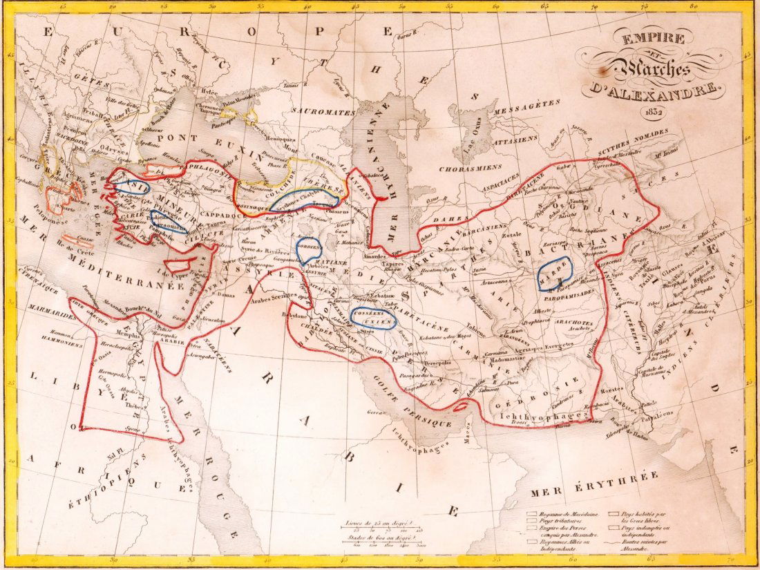 Map of Empire of Alexander in 1832. 1835. (1 of 3)
