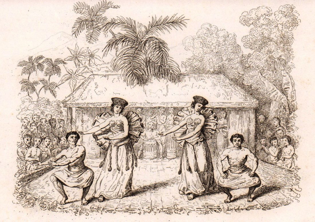 Dance. Tahiti. 1835. (1 of 3)