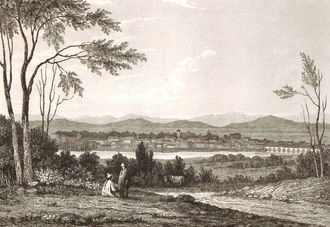 Overview of Santiago. Chile. South America. 1856. (1 of 3)