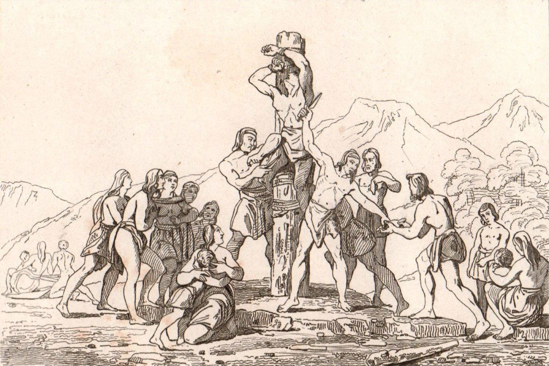 Cannibals. Rio DE La Plata. South America. 1856. (1 of 3)