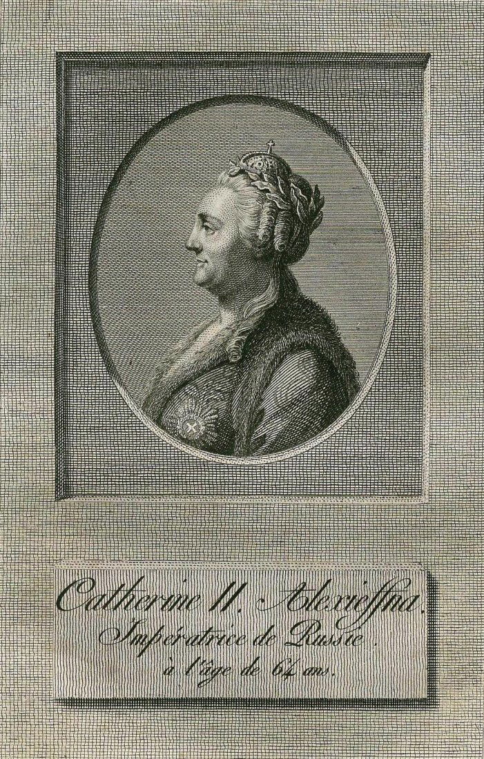 Catherine II. Empress of Russia. RUSSIA. 1793. (1 of 3)