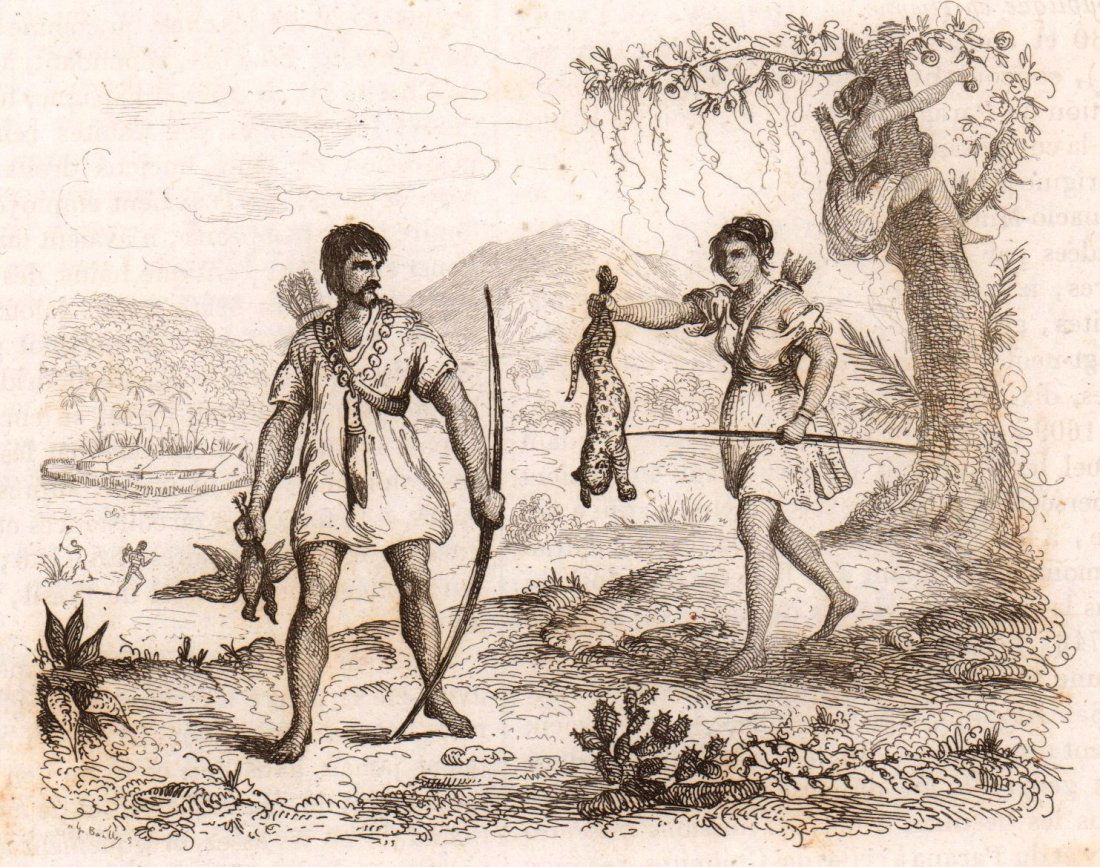 Bogres, Indians from Sao Paulo. Brazil. 1836. (1 of 3)
