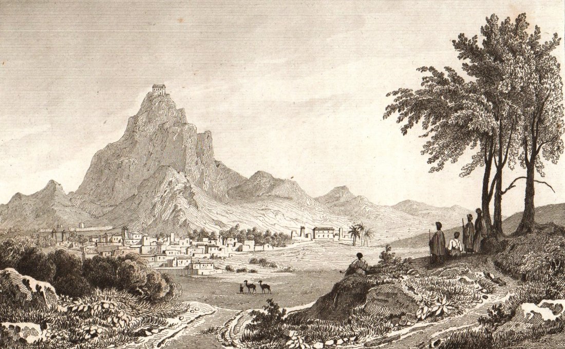 Erivan. Armenia. 1838.: Print of steel engraving titled „Erivan“. Drawn by Vanderburch. Engraved by Nyon. From „Russie par M. Chopin. Tome Deuxieme contenant La fin de la Russie D‘Europe, Y compris La Crimee, par M. 