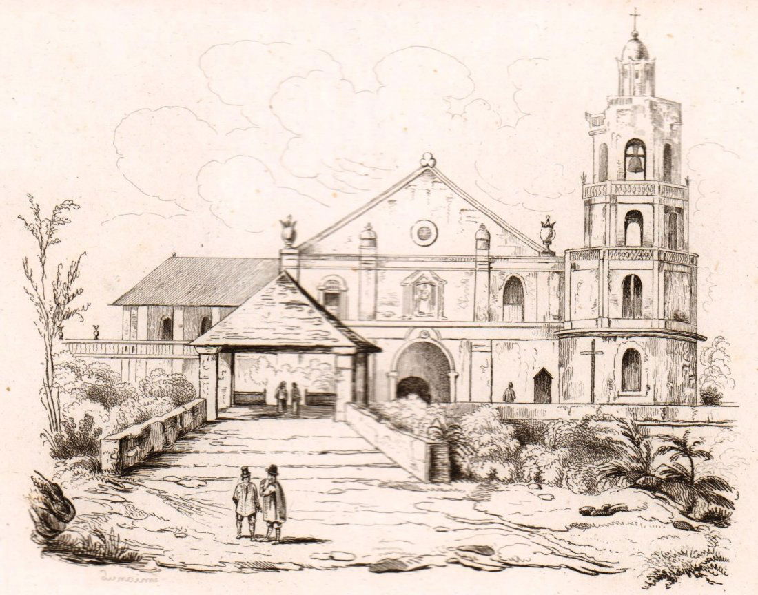 Church of San - Francisco in Manila. Philippines. 1835. (1 of 3)