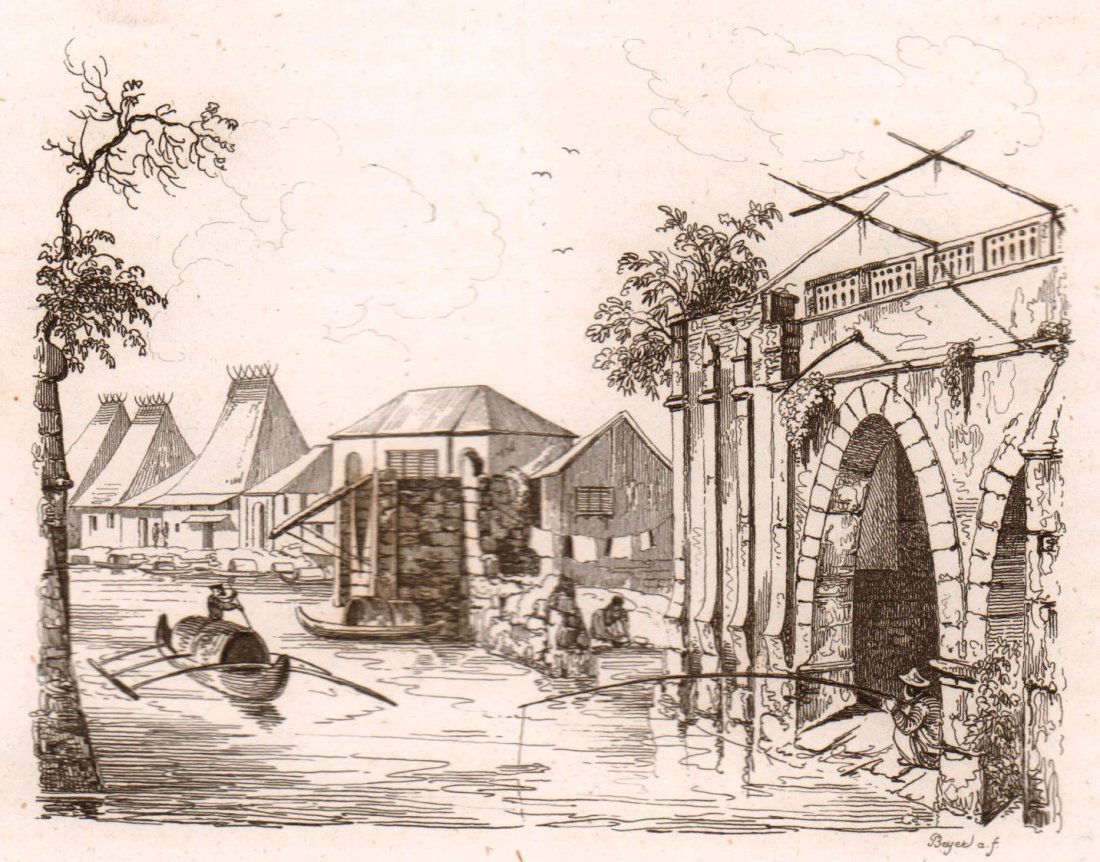 Ruins in a Suburb of Manila. Philippines. 1835. (1 of 3)