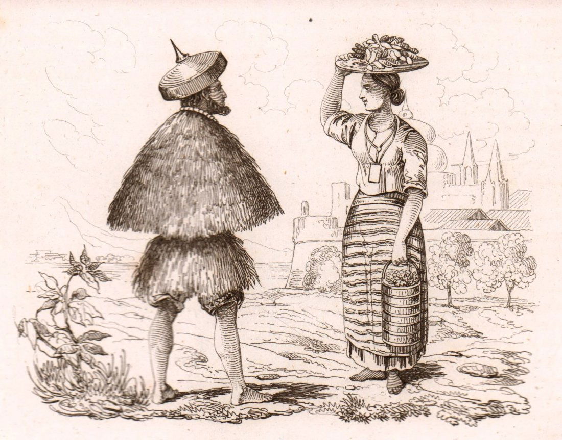 Man and woman Ilocos. Philippines. 1835. (1 of 3)