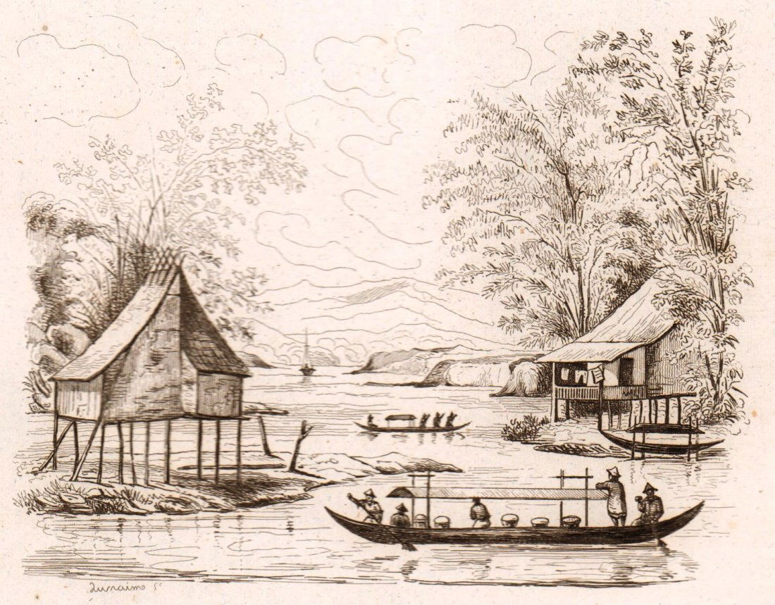 River moves to Manila. Philippines. 1835. (1 of 3)