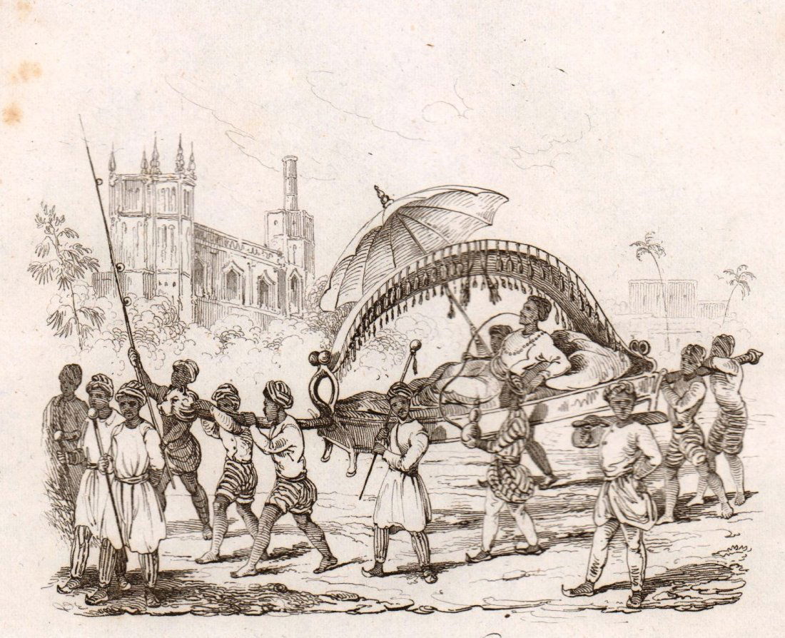 Walk of a Nabob. India. 1835. (1 of 3)