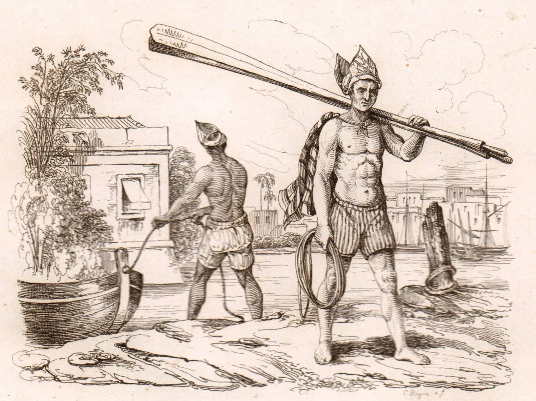 Boatman. India. 1835. (1 of 3)