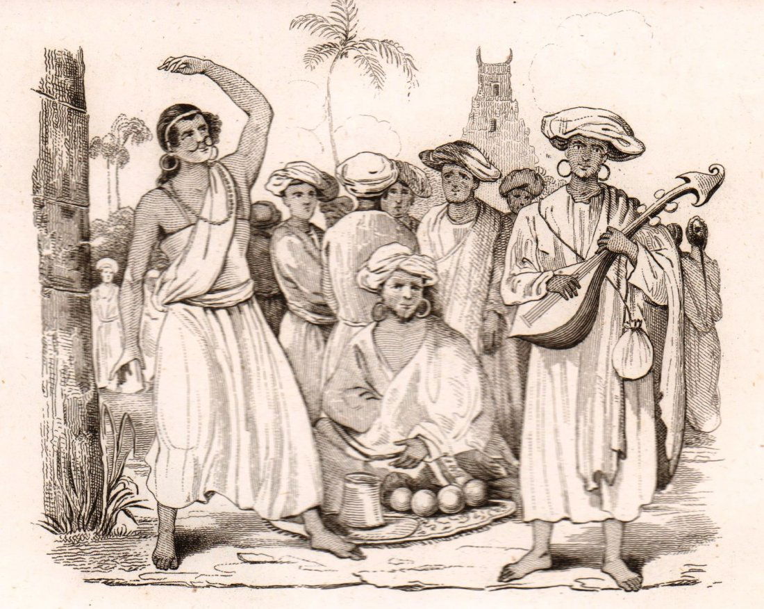 Singers. India. 1835. (1 of 3)