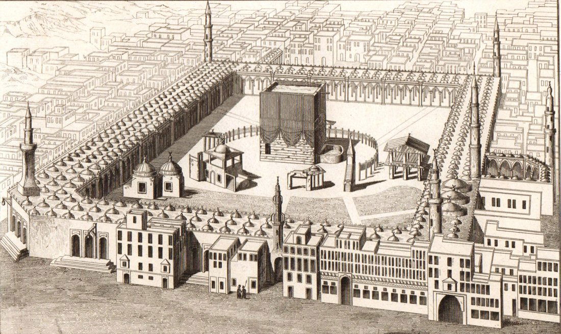 Temple in Mecca. Arabia. 1847. (1 of 3)