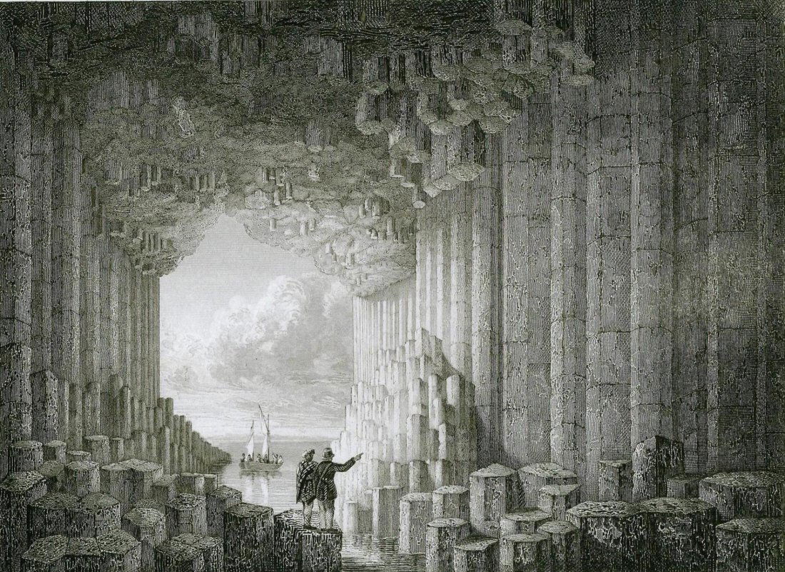 Fingal's Cave. Scotland. 1840. (1 of 2)