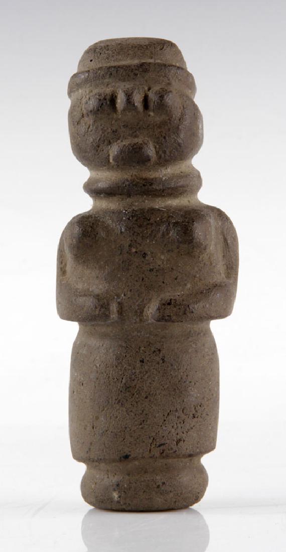 Pre-Columbian Honduras Figure: Pre-Columbian Honduran figure, 5 3/4" high x 2 1/2" wide. Provenance: from the estate of the late Harry Reed Everson, an avid collector from Marblehead, Massachusetts.