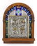 Antique 84 Silver Enameled Icon, Mother of God