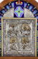 Antique 84 Silver Enameled Icon, Mother of God - 2