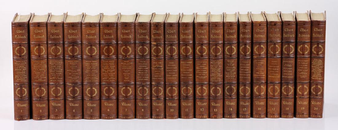 The Complete Writings of Elbert Hubbard, Author's: The Complete Writings of Elbert Hubbard, 20 volumes, author's edition of 1000 sets, from the Roycroft shop, 1908 first edition, twenty volume set editioned #641 of 1000, signed in pencil by author, pa