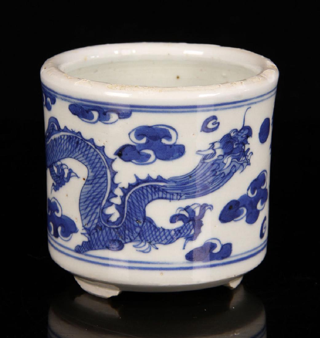 Chinese Footed Brush Pot (1 of 4)