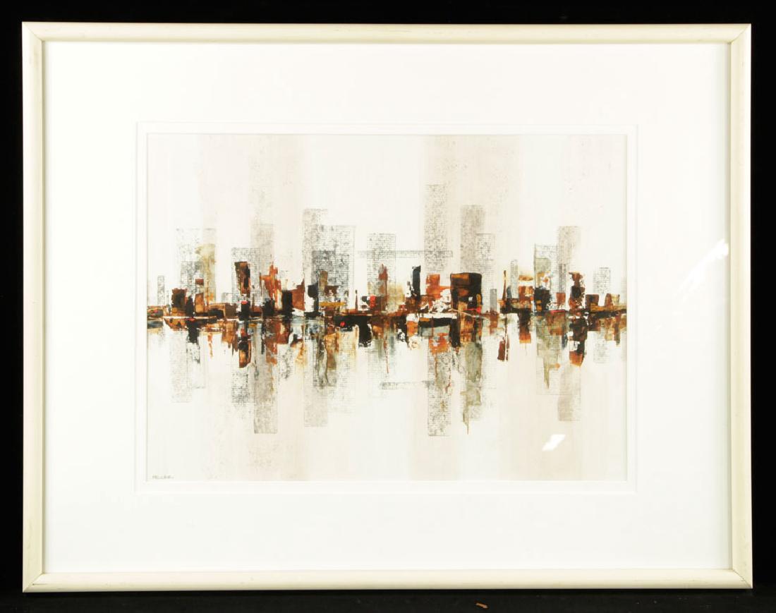Miller, Abstract Cityscape, Mid-Century (1 of 3)