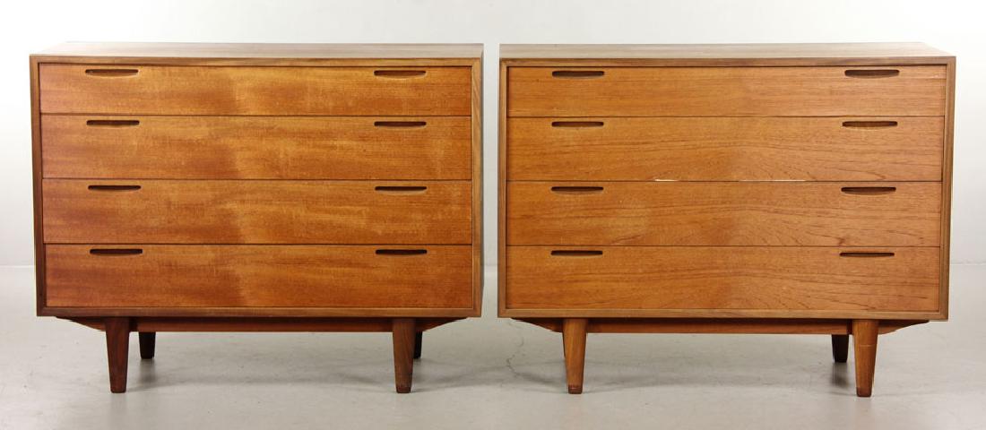 Attr. Kofod Larsen, two 4-Drawer Dressers (1 of 5)
