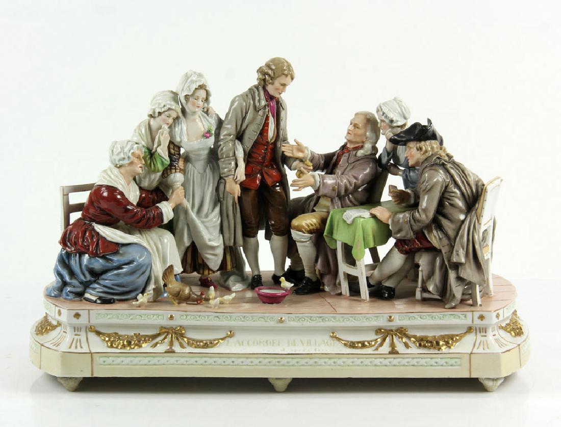 German Seven Figure Porcelain Group (1 of 8)