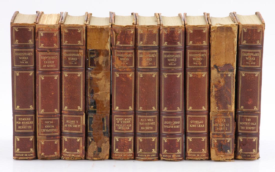 "The Life of William Shakespeare" Collection: "Life of William Shakespeare: The Illustrated Shakespeare," published 1847 in New York City by Harper & Brothers, to include: Vol. I : Histories, Vol. II : Comedies and Vol. III : Tragedies. Provenanc